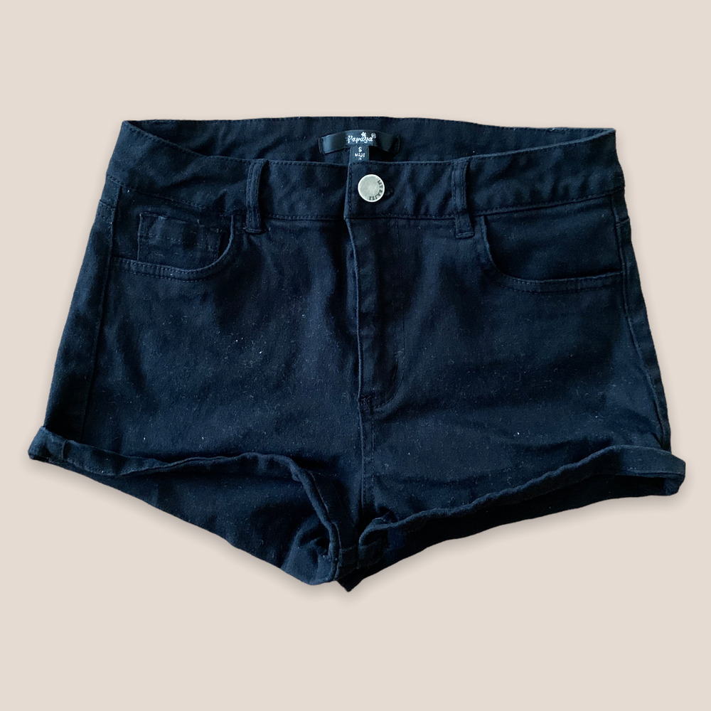 Papaya Black Jean Shorts with Pockets - Size Small 3